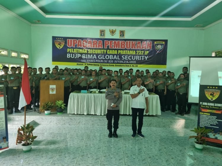 Wadirbinmas Hadiri Upacara Pembukaan Diklat Satpam PT Bima Global Security