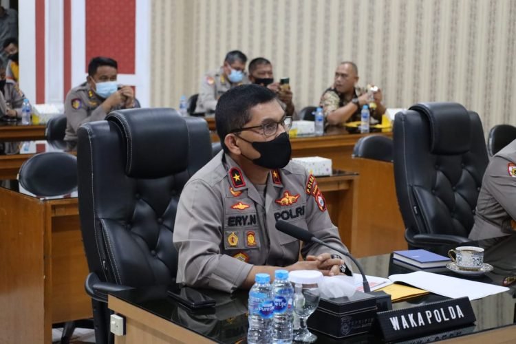 Wakapolda Banten Ikuti Anev Lanjutan Akselerasi Vaksinasi Covid-19 Pimpinan Irwasum Polri