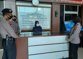 Wujudkan Kamtibmas yang Kondusif, Ditpamobvit Polda Banten Patroli di Kantor Lembaga Negara