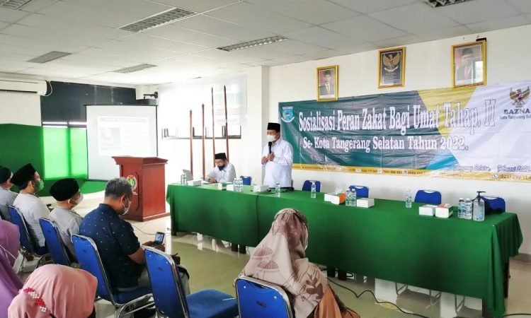 Baznas Tangsel Gelar Sosialisasi Peran Zakat Bagi Umat