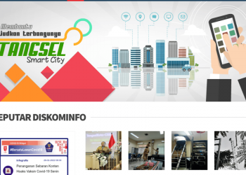 Jarang Diupdate, Website Resmi Diskominfo Tangsel Terkesan Tidak Terurus