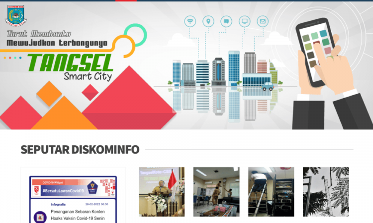 Jarang Diupdate, Website Resmi Diskominfo Tangsel Terkesan Tidak Terurus