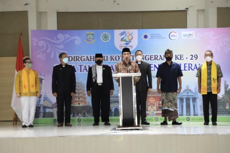 HUT Kota Tangerang ke-29, FKUB Kota Tangerang Lakukan Deklarasi Menjaga Kebhinekaan