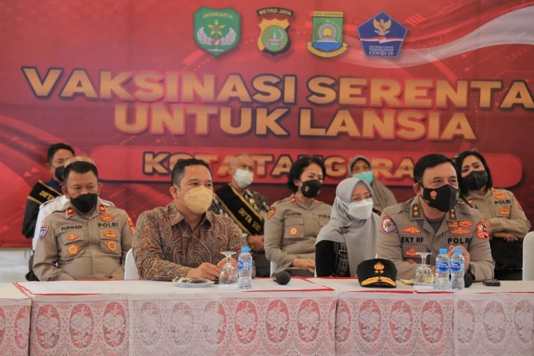 Pemkot dan Polres Metro Tangerang Gencarkan Program Vaksinasi