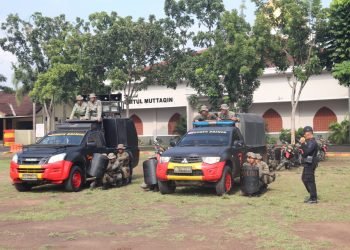 Terus Pelihara Kemampuan, Brimob Banten Latihan Den 45 Anti Anarkhis Varian 2