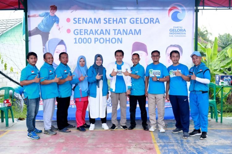 Cegah Banjir, Partai Gelora Indonesia Tanam 10 Juta Pohon di Desa Cibugel