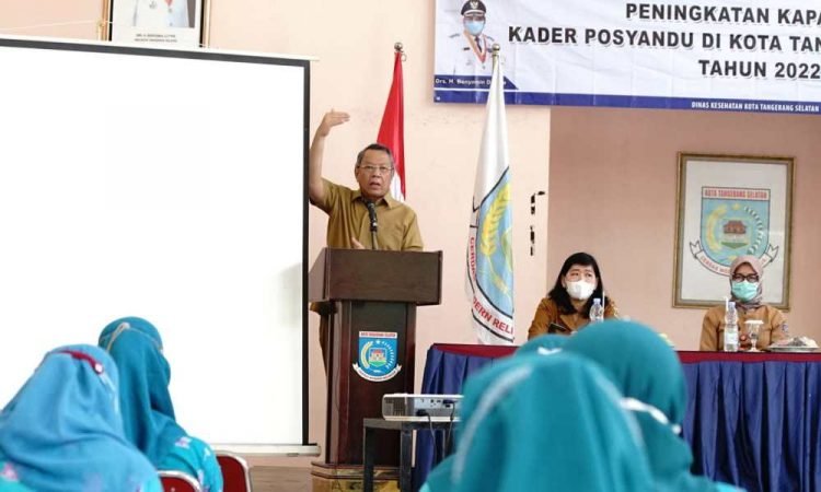 Wali Kota Benyamin Davnie Hadiri Kegiatan Peningkatan Kapasitas Kader Posyandu di Serpong Utara