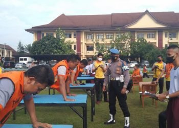 Bidpropam Polda Banten Awasi Kegiatan Kesamaptaan Jasmani Periodik Semester 1 Tahun 2022