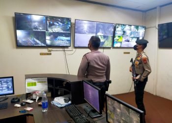 Ditpamobvit Polda Banten Beri Keamanan Periksa Seluruh Area PT Krakatau Steel