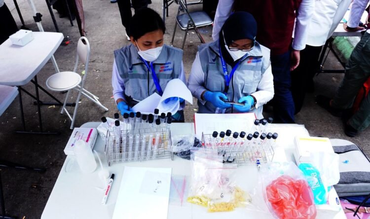 Jelang Ramadan, Dinas Ketahanan Pangan Kota Tangerang Uji Sample Ratusan Bahan Makanan Di Pasar Anyar