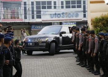 Pastikan Aman Kunjungan Menteri Agama, Polres Cilegon Lakukan Pengamanan Ketat di Hotel Royale Krakatau