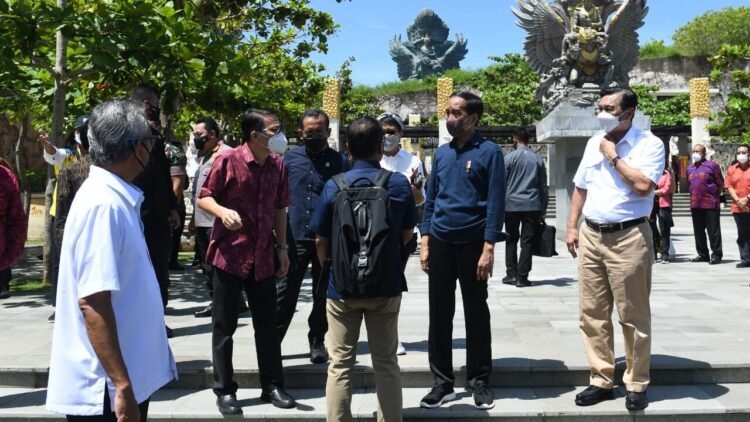 Presiden Jokowi Tinjau Kesiapan GWK Cultural Park untuk KTT G20