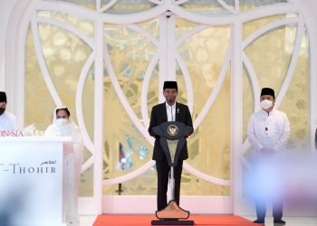 Resmikan Masjid At-Thohir, Presiden: Manfaatkan untuk Tingkatkan Wawasan Keislaman