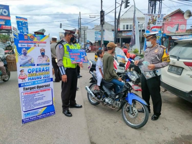 Sat Lantas Polres Serang laksanakan Operasi Keselamatan Maung 2022