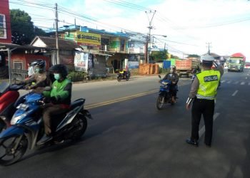 Sat Lantas Polres Serang laksanakan pengaturan Lalulintas jalur wisata