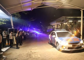 Satlantas Polres Cilegon Polda Banten Kawal Kunjungan Menteri Agama