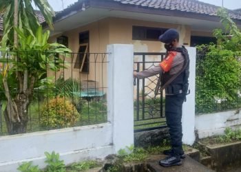 Satuan Brimob Polda Banten Melaksanakan Keamanan Lingkungan Asrama Brimob