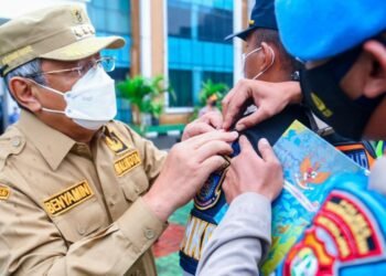 Wali Kota Tangsel Benyamin Davnie Pimpin Apel Gelar Pasukan Operasi Ketupat 2022