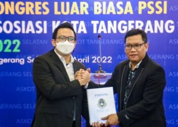 Aklamasi, Erlangga Yudha Nugraha Terpilih Jadi Ketua Askot PSSI Tangsel
