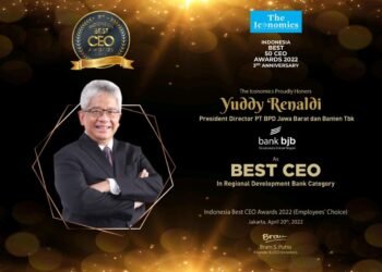 Dirut bank bjb Yuddy Renaldi Raih Indonesia Best CEO Awards 2022