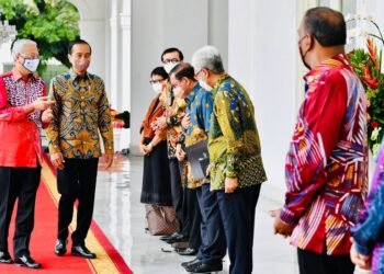 Presiden Jokowi Sambut Kunjungan Kerja PM Malaysia di Istana Merdeka