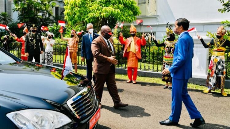 Presiden Jokowi Sambut Kunjungan Resmi PM Papua Nugini di Istana Bogor