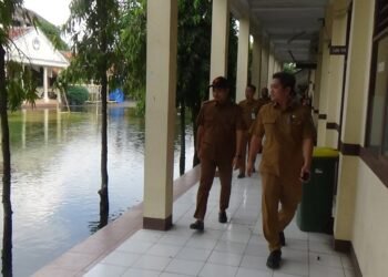Dinas SDABMBK Tangsel Segera Normalisasi Titik Banjir di SMAN 4 Tangsel