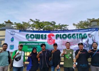 Peringati Hari Lingkungan Hidup Sedunia, Banksasuci dan Pokja Wartawan Harian Tangsel Kampanye Kurangi Sampah Plastik