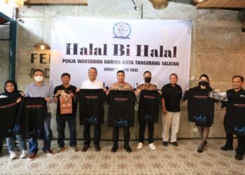 Hadiri Halal Bihalal Pokja WHTS, Benyamin Davnie Bicara Tentang Pentahelix