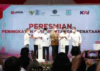 Bersama Menteri BUMN dan Menhub, Wali Kota Benyamin Davnie Resmikan Wajah Baru Stasiun Pondok Ranji