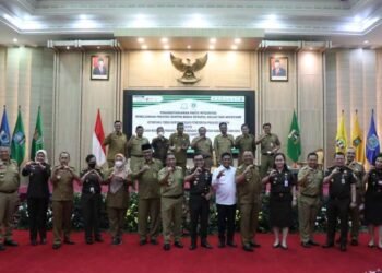 Wujudkan Daerah Bebas KKN, Pemkot Tangsel Tandatangani Pakta Integritas dengan Kejari