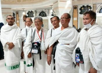 Jemaah Haji Kloter 25 JKG Asal Tangsel Lakukan Umrah Tamattu’