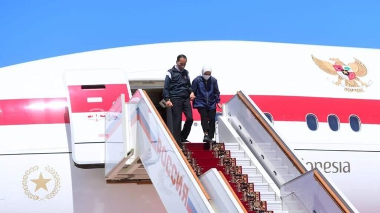 Presiden Jokowi Tiba di Moskow