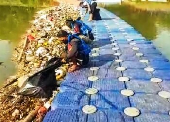 Sampah di Sungai Cisadane Didominasi Plastik