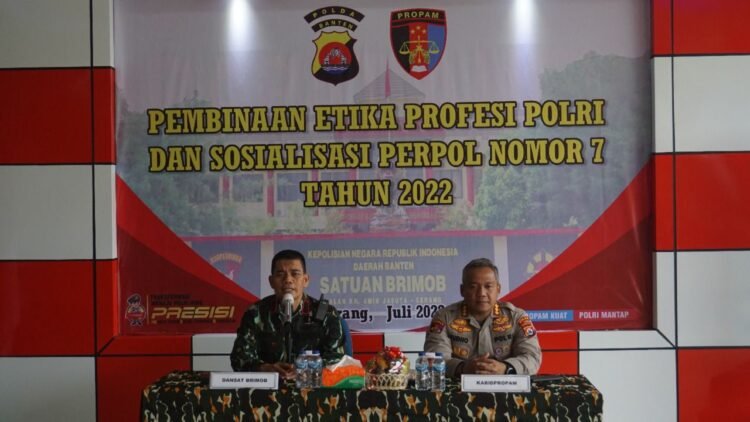 Bidpropam Polda Banten Gelar Pembinaan Etika Profesi Polri kepada Personel Satbrimob Polda Banten