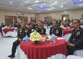 Dansat Brimob Polda Banten Hadiri acara Syukuran HUT Bhayangkara