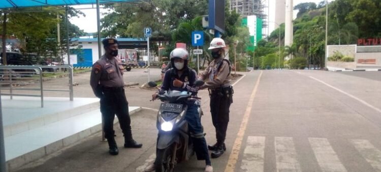 Ditpamobvit Polda Banten Lakukan Pengamanan di PLTU Banten 1 Suralaya Unit 8