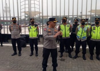 Kapolresta Pimpin Apel ziarah kubro keluarga besar Front Persaudaraan Islam (FPI) di Panembahan Maulana Yusuf Kasunyatan Banten