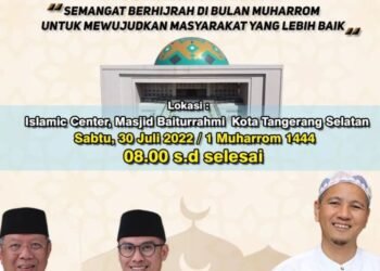 Live Streaming Peringatan Tahun Baru Islam 1 Muharram 1444 H/2022 M Pemerintah Kota Tangerang Selatan