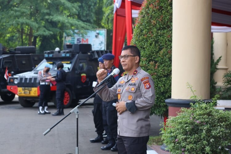 Polda Banten Laksanakan Gladi Upacara Peringatan Hari Bhayangkara ke-76