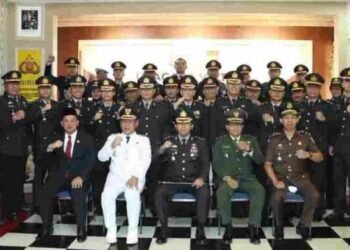 Polres Cilegon Polda Banten Gelar Upacara Virtual Dalam Rangka Hut Bhayangkara Ke 76