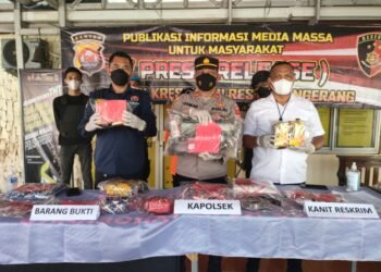 Polsek Kresek Polresta Tangerang Berhasil Ringkus Pelaku Pembobol Toko Spare Part Kendaraan