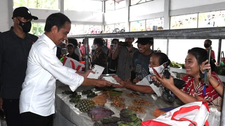 Presiden Joko Widodo Kunjungi Pasar Rakyat Mandrehe
