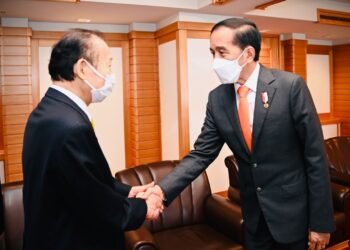 Presiden Jokowi Bertemu Ketua Japan-Indonesia Parliamentary Friendship League