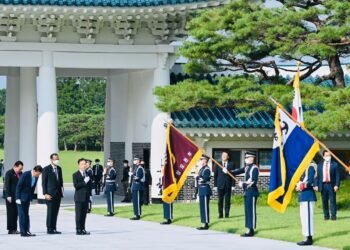 Presiden Jokowi Kunjungi Taman Makam Nasional di Seoul