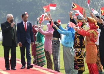 Presiden Jokowi Sambut Kunjungan Resmi Presiden José Ramos-Horta di Istana Bogor