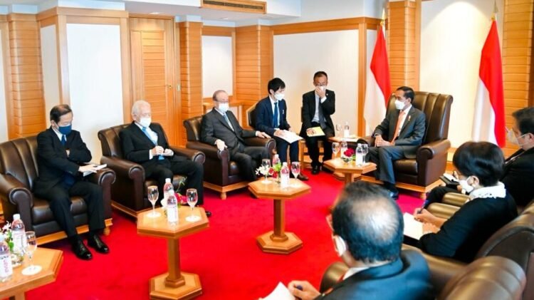 Presiden Jokowi Terima Kunjungan Kehormatan Presiden Japan-Indonesia Association