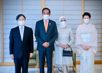 Presiden Jokowi dan Ibu Iriana diterima Kaisar dan Permaisuri Jepang