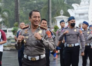Semarak Hari Bhayangkara Ke-76, Ditlantas Polda Banten Laksanakan Binluh Pada Pelaksanaan Car Free Day