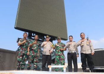 Sinergi TNI-Polri, Kapolresta Tangerang Kunker Ke Sat Radar 211 Tanjung Kait